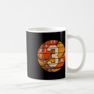 Bysketbyll Number #3 Jersey Love Bysketbyll Player Coffee Mug