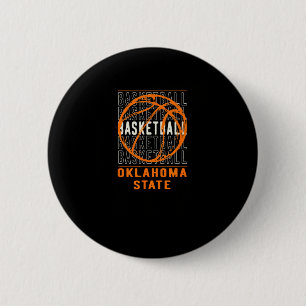 Bysketbyll Oklahoma State 6 Cm Round Badge