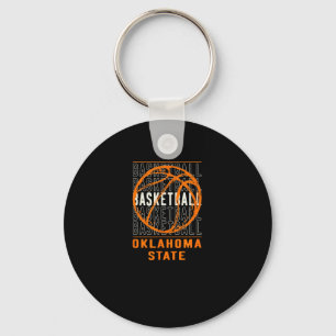 Bysketbyll Oklahoma State  Key Ring