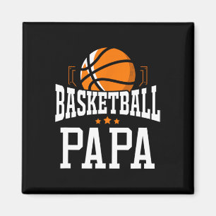 Bysketbyll Papa Team Sports Fan Magnet