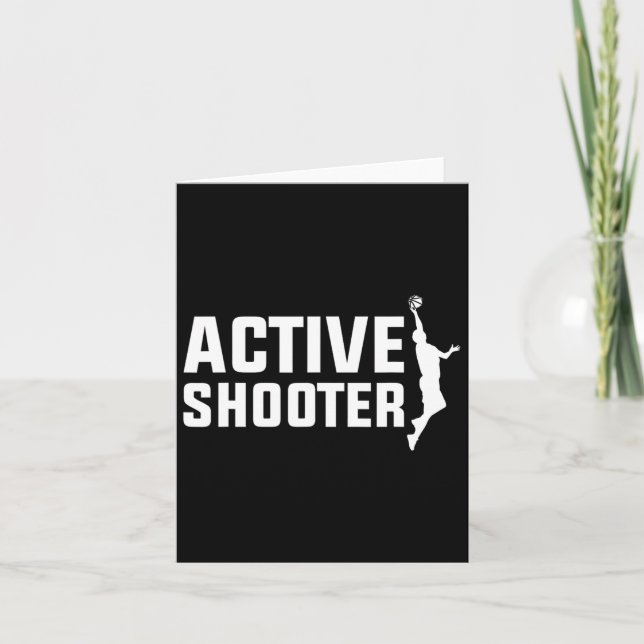 Bysketbyll Player Active Shooter Bysketbyll Lovers Card (Front)