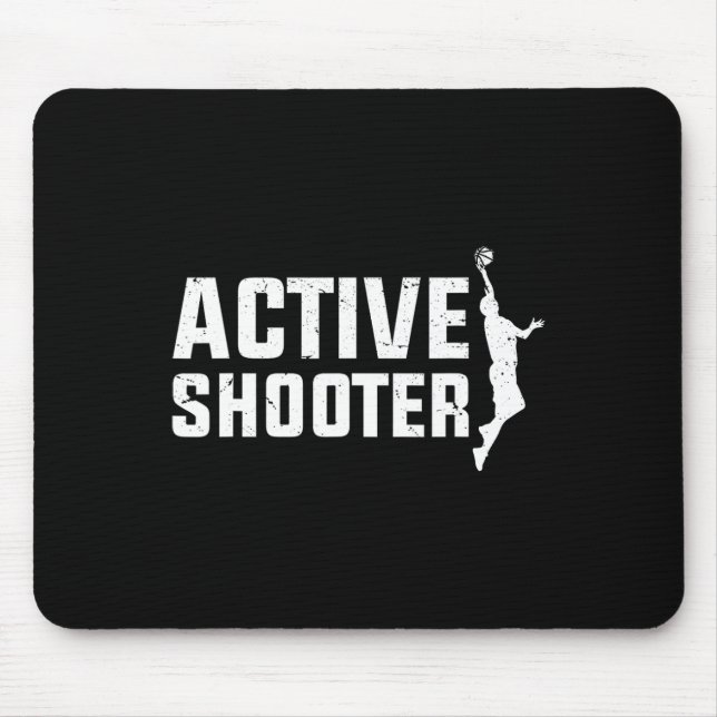 Bysketbyll Player Active Shooter Bysketbyll Lovers Mouse Pad (Front)