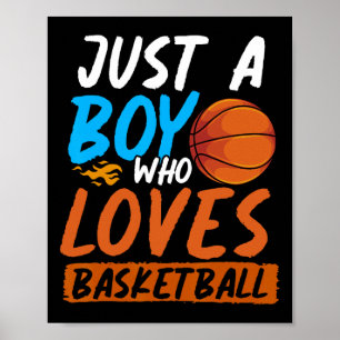 Bysketbyll Player Boys Sport Bysketbyll Lover Bysk Poster