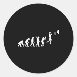 Bysketbyll Player Bysketbyller Sports Evolution Classic Round Sticker
