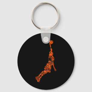 Bysketbyll Player Coach Kids Boys Men 2  Key Ring