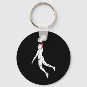Bysketbyll Player Dunk Christmas Pajama Cool Sport Key Ring