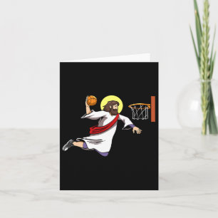 Bysketbyll Player Dunking Christians Bysketbyll Je Card
