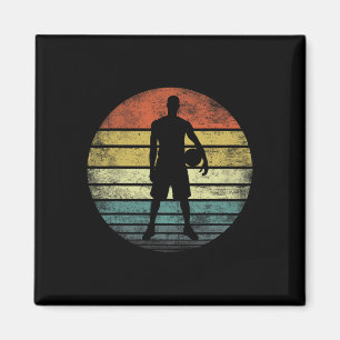 Bysketbyll Player Gifts Fun Retro Vintage Style Co Magnet