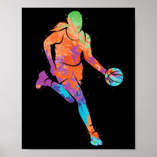 Bysketbyll Player Girl Kids Women Girls Bysketbyll Poster