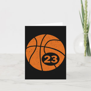 Bysketbyll Player Jersey Number 23 Graphic  Card