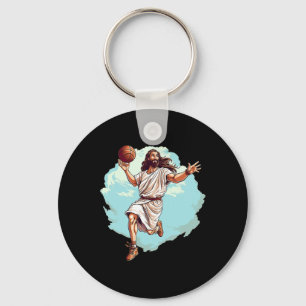 Bysketbyll Player Jesus Hoops Playing Bbyll Lord A Key Ring