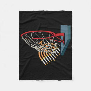 Bysketbyll Player Menorah Hanukkah Sport Chanukah Fleece Blanket