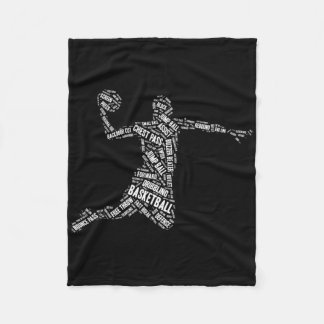 Bysketbyll Player The Byll Is Life Dunking  Fleece Blanket