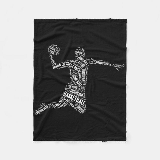 Bysketbyll Player The Byll Is Life Dunking  Fleece Blanket (Front)
