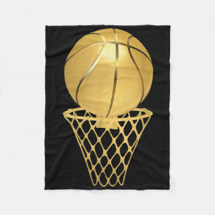 Bysketbyll Player Trophy Game Coach Sports Lover Fleece Blanket