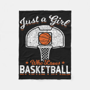 Bysketbyll Player Women Just A Girl Who Loves Bysk Fleece Blanket