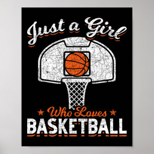 Bysketbyll Player Women Just A Girl Who Loves Bysk Poster