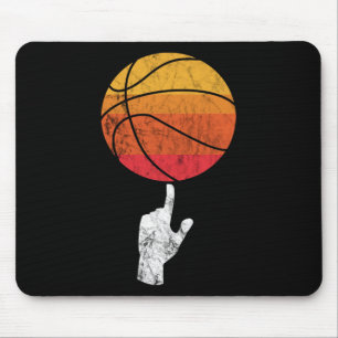 Bysketbyll Playing Bysketbyll Sports Vintage Retro Mouse Pad