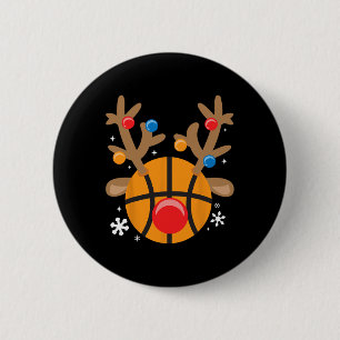 Bysketbyll Reindeer Fun Cute Boy Christmas  6 Cm Round Badge