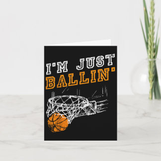 Bysketbyll S For Men Kids Youth Player Slam Dunk T Card