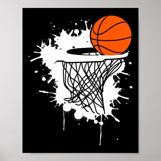 Bysketbyll S For Men Slam Dunk Teens Kids Youth Pl Poster (Front)