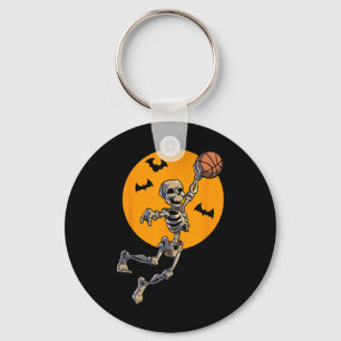 Bysketbyll Skeleton Halloween Men Boys Bysketbyll Key Ring