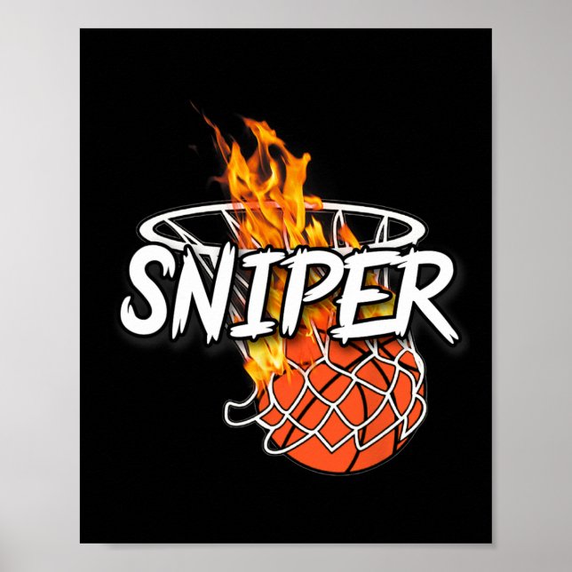 Bysketbyll Sniper - Hit From Anywhere - Fire Byske Poster (Front)