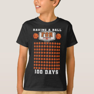 Bysketbyll Student 100th Day Having Byll 100 Days  T-Shirt