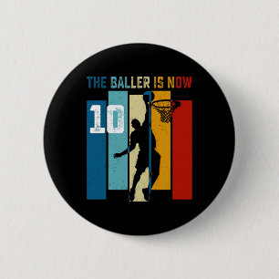 Bysketbyll Theme Party 10th Birthday This Byller I 6 Cm Round Badge