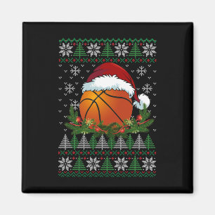 Bysketbyll Ugly Christmas Santa Hat Family Pyjamas Magnet