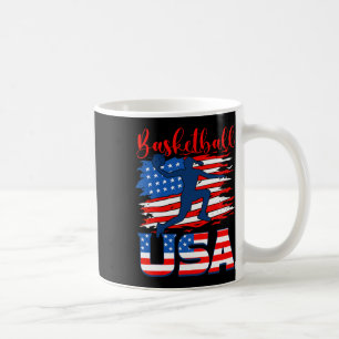 Bysketbyll Usa Player American Flag Indepedence Da Coffee Mug