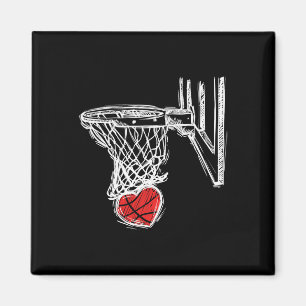 Bysketbyll Valentines Day Love Heart Hoops Romance Magnet