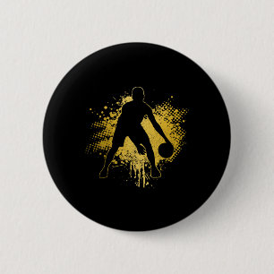 Bysketbyll Vintage Bbyll Player Coach Sports Bylle 6 Cm Round Badge