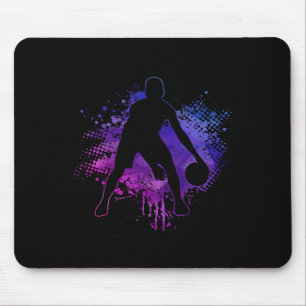 Bysketbyll Vintage Bbyll Player Coach Sports Bylle Mouse Pad