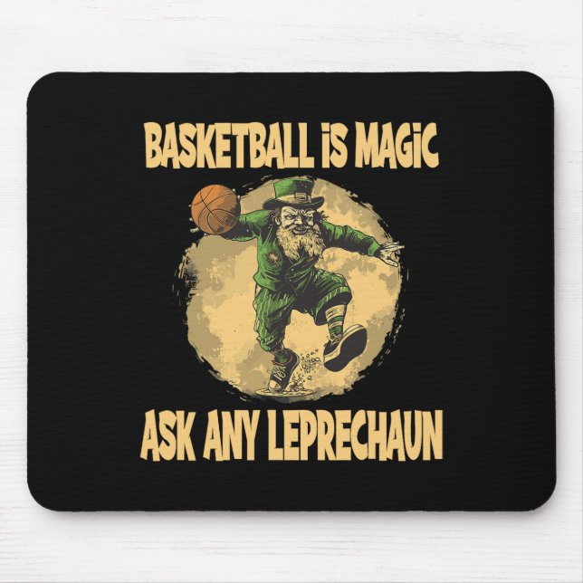 Bysketll Is My Magic Ask My Leprechaun  Mouse Pad (Front)