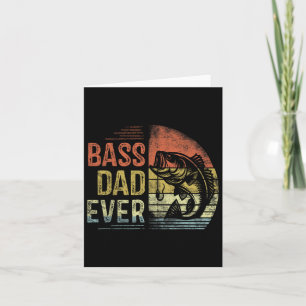 Byss Dad Ever Fishing Gifts Dad Birthday Vintage  Card