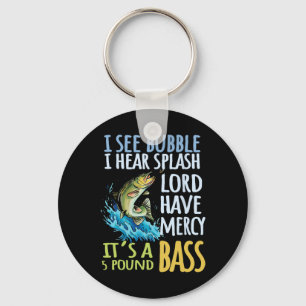 Byss Fishing Angling Sport Black Byss Fish  Key Ring