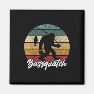 Byssquatch! Byss Fisherman Sasquatch Funny Bigfoot Magnet