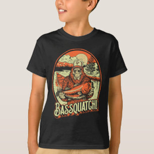 Byssquatch! Byss Fisherman Sasquatch Funny Bigfoot T-Shirt