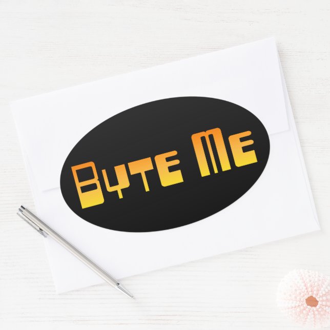 Byte Me Sticker (Envelope)