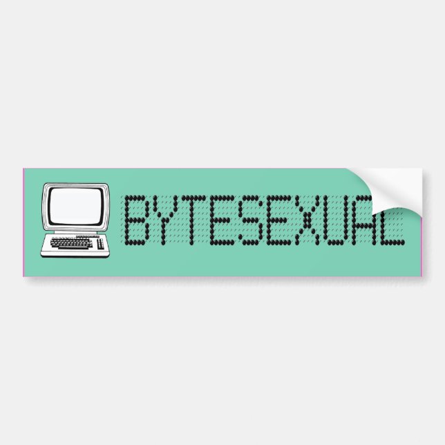 BYTESEXUAL --.png Bumper Sticker (Front)