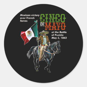 Byttle Of Puebla May 5 Mexican Cinco De Mayo  Classic Round Sticker