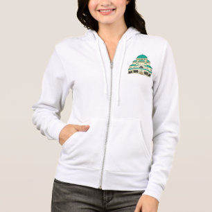 Byzantine Architecture Teal Dome Cathedral Hoodie