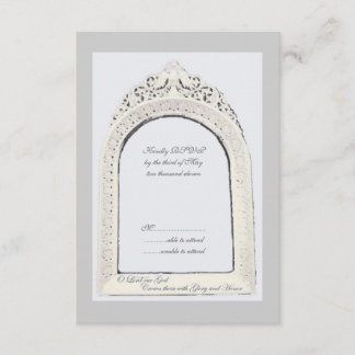 Byzantine Border RSVP Card