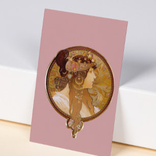 Byzantine Brunette, Mucha Business Card
