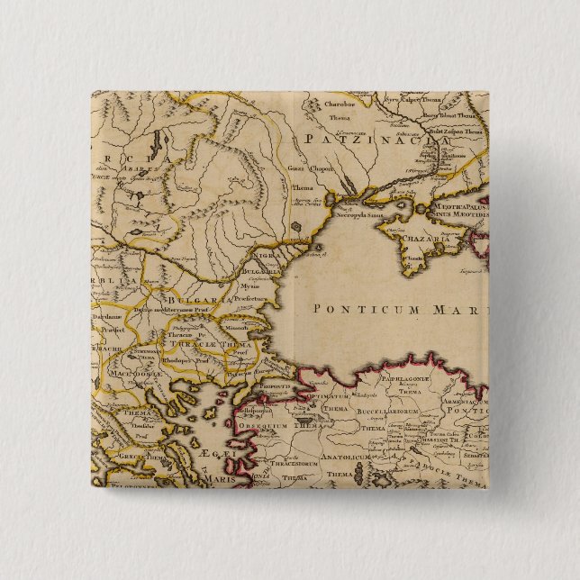 Byzantine Empire 15 Cm Square Badge (Front)