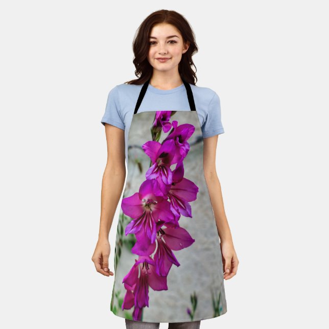 Byzantine Gladiolus All Over Print Apron (Worn)