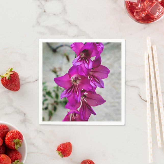 Byzantine Gladiolus Paper Napkins (Insitu)