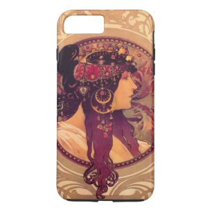 Byzantine Heads: Brunette Alfons Mucha iPhone 8 Plus/7 Plus Case