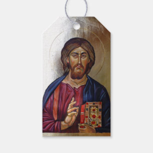 Byzantine Icon of Christ Pantocrator Gift Tags